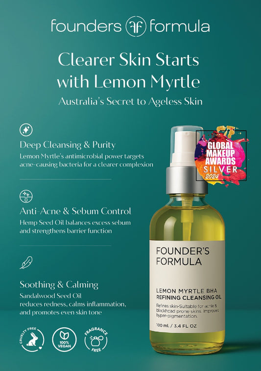 Lemon Myrtle BHA Refining Organic Cleansing Oil