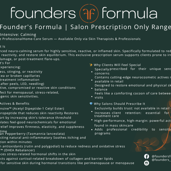 Calming Serum Intensive (Salon Only) - Founder's Formula